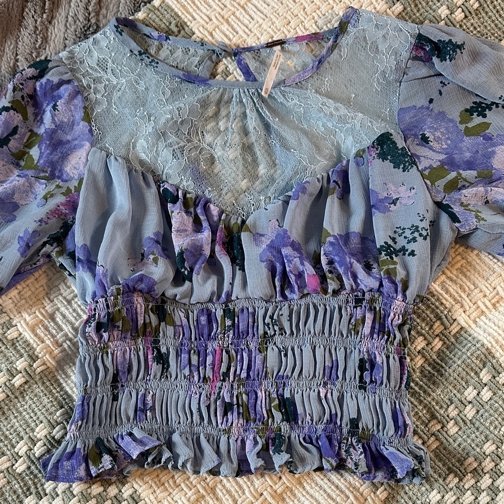 Free people women’s cropped long sleeve - Picture 2 of 7